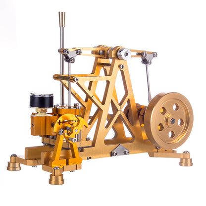 ENJOMOR Watt Steam Engine Reactor Model Steam Pump with Boiler Generator Scientific Educational Toys for Desktop Decor