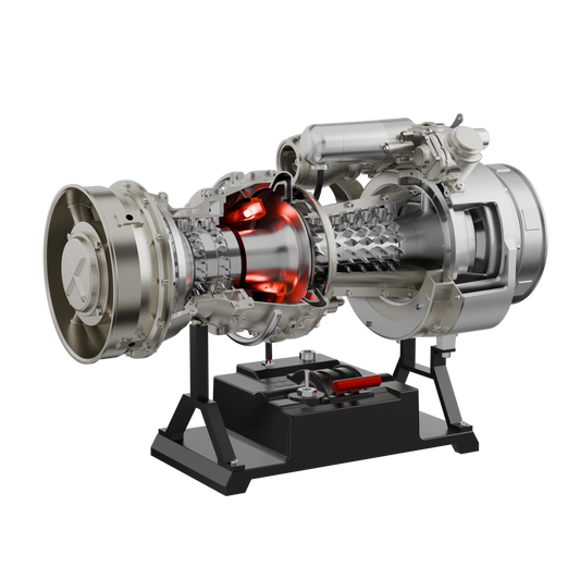 T700 Turboshaft Engine Model Kit that Works - Build Your Own Turboshaft Engine - TECHING 1/4 Metal Simulation Electric Military Helicopter Turboshaft Engine Model DM136