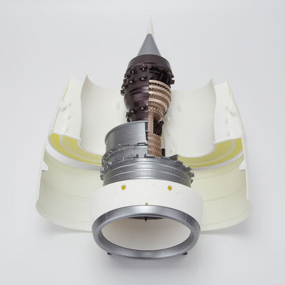 SKYMECH NTR-900 1/30 Turbofan Engine Model Kit - Build Your Own Turbofan Engine that Works - Working Jet Engine 150PCS