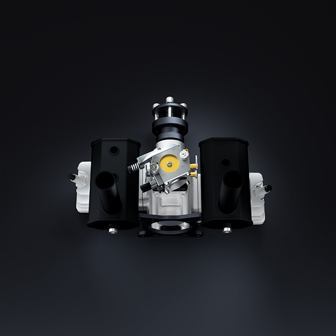 EPHIL XG-40cc-T Two-Stroke Twin-Cylinders Horizontally Opposed Gasoline Engine Model for Fixed-Wing Aircraft Models