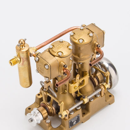 RW-L2 Retro Mini Inline Double Cylinder Steam Engine Model for 70-130cm Steamship
