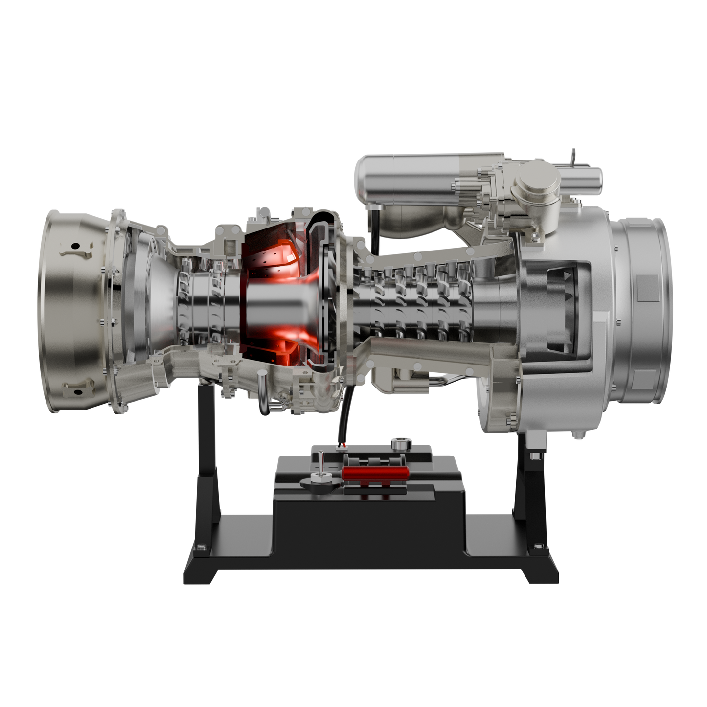 T700 Turboshaft Engine Model Kit that Works - Build Your Own Turboshaft Engine - TECHING 1/4 Metal Simulation Electric Military Helicopter Turboshaft Engine Model DM136