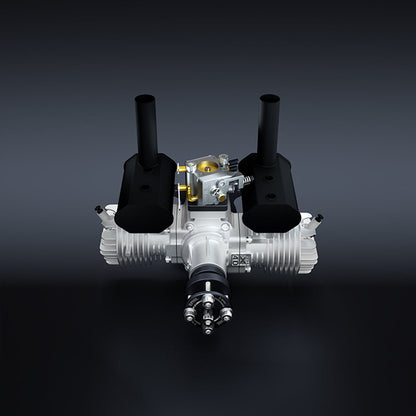 EPHIL XG-40cc-T Two-Stroke Twin-Cylinders Horizontally Opposed Gasoline Engine Model for Fixed-Wing Aircraft Models