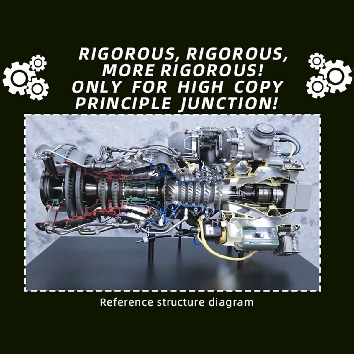 T700 Turboshaft Engine Model Kit that Works - Build Your Own Turboshaft Engine - TECHING 1/4 Metal Simulation Electric Military Helicopter Turboshaft Engine Model DM136