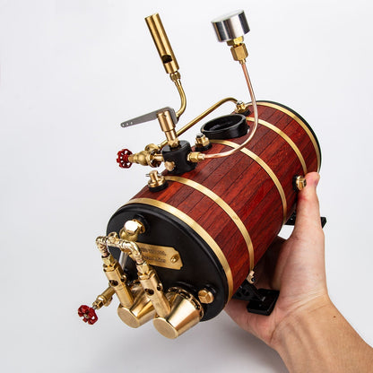 KACIO WS100L 850mL Horizontal Steam Boiler for Model Ship Steam Engine
