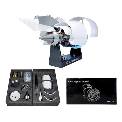 SKYMECHMAN 1/24 Scale A38X Turbofan Engine Model Kit - Build Your Own Turbofan Engine that Works