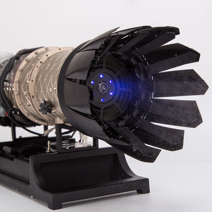 Turbofan Engine Model Kit that Works - Build Your Own Turbofan Engine - TECHING 1/10 Full Metal Electric Turbojet Engine Small Bypass Ratio Twin Rotor Aircraft Model DM135 600+Pcs