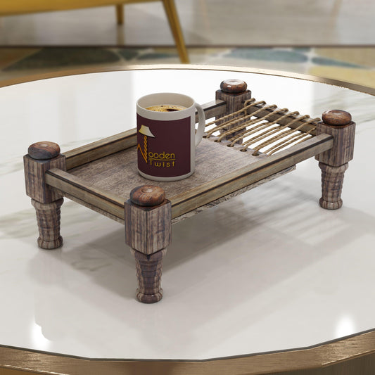 Handmade Decorative Serving Platter For Snacks & Coffee Tray