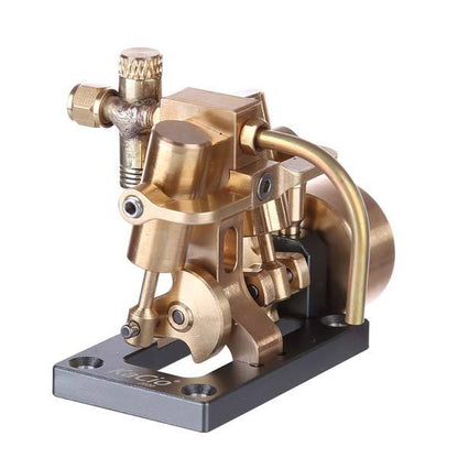 Mini Inline 2 Cylinder Steam Engine Model for 40cm Boat Model Gift Collection - Enginediy