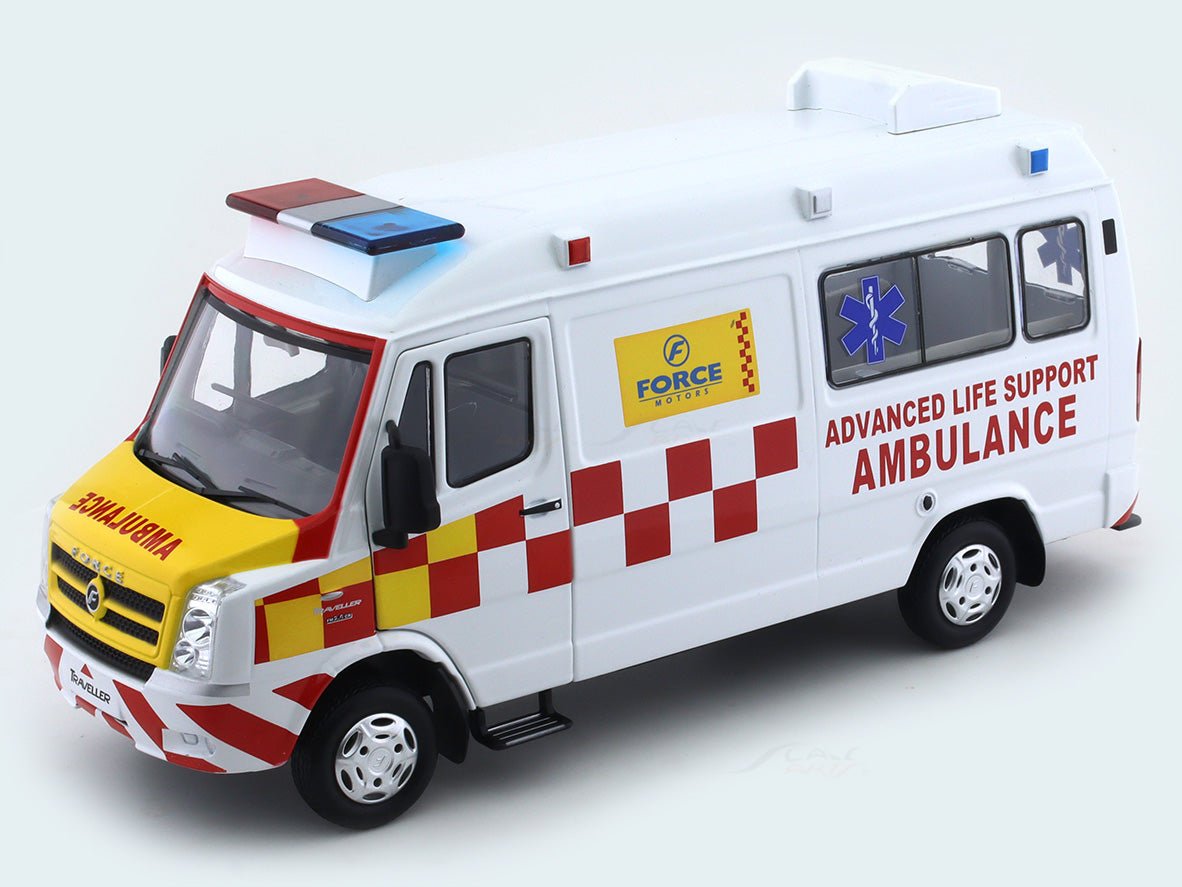 Force / Tempo Traveller Ambulance 1:24 Dealer Edition diecast Scale Model collectible