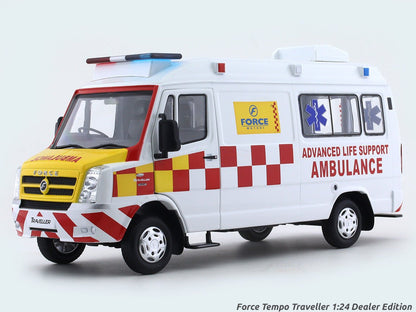 Force / Tempo Traveller Ambulance 1:24 Dealer Edition diecast Scale Model collectible