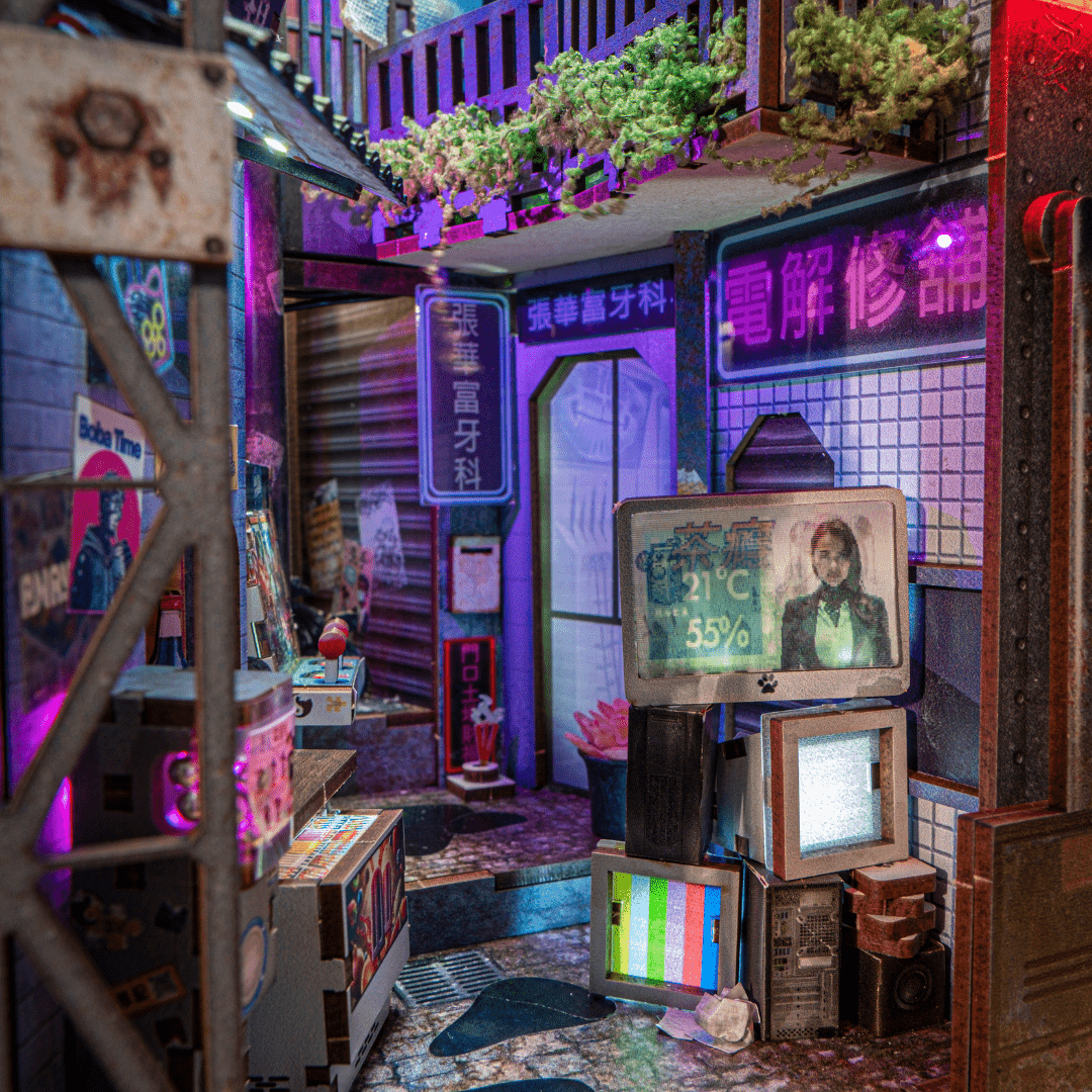 Kowloon Walled City 2049 Book Nook Kit