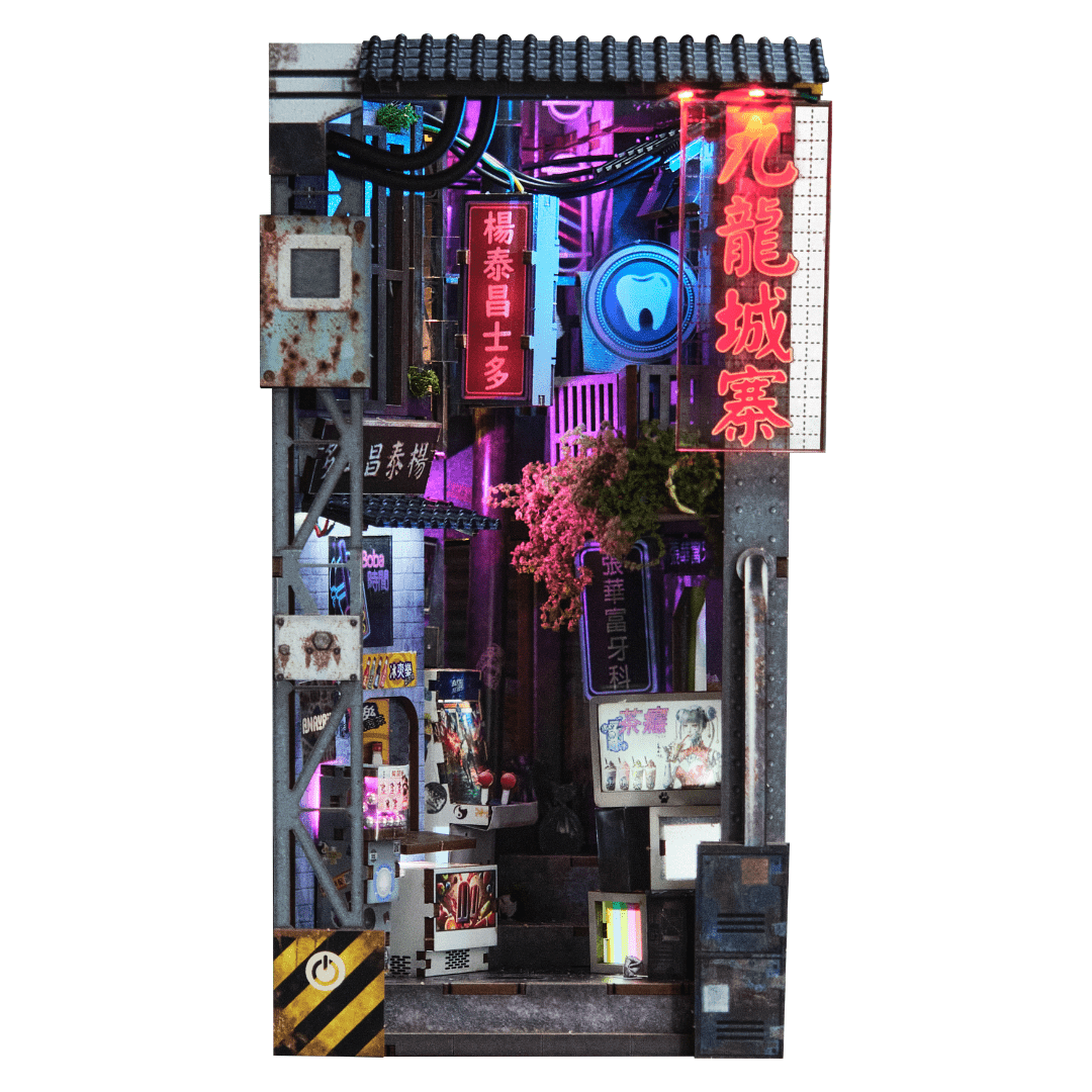 Kowloon Walled City 2049 Book Nook Kit