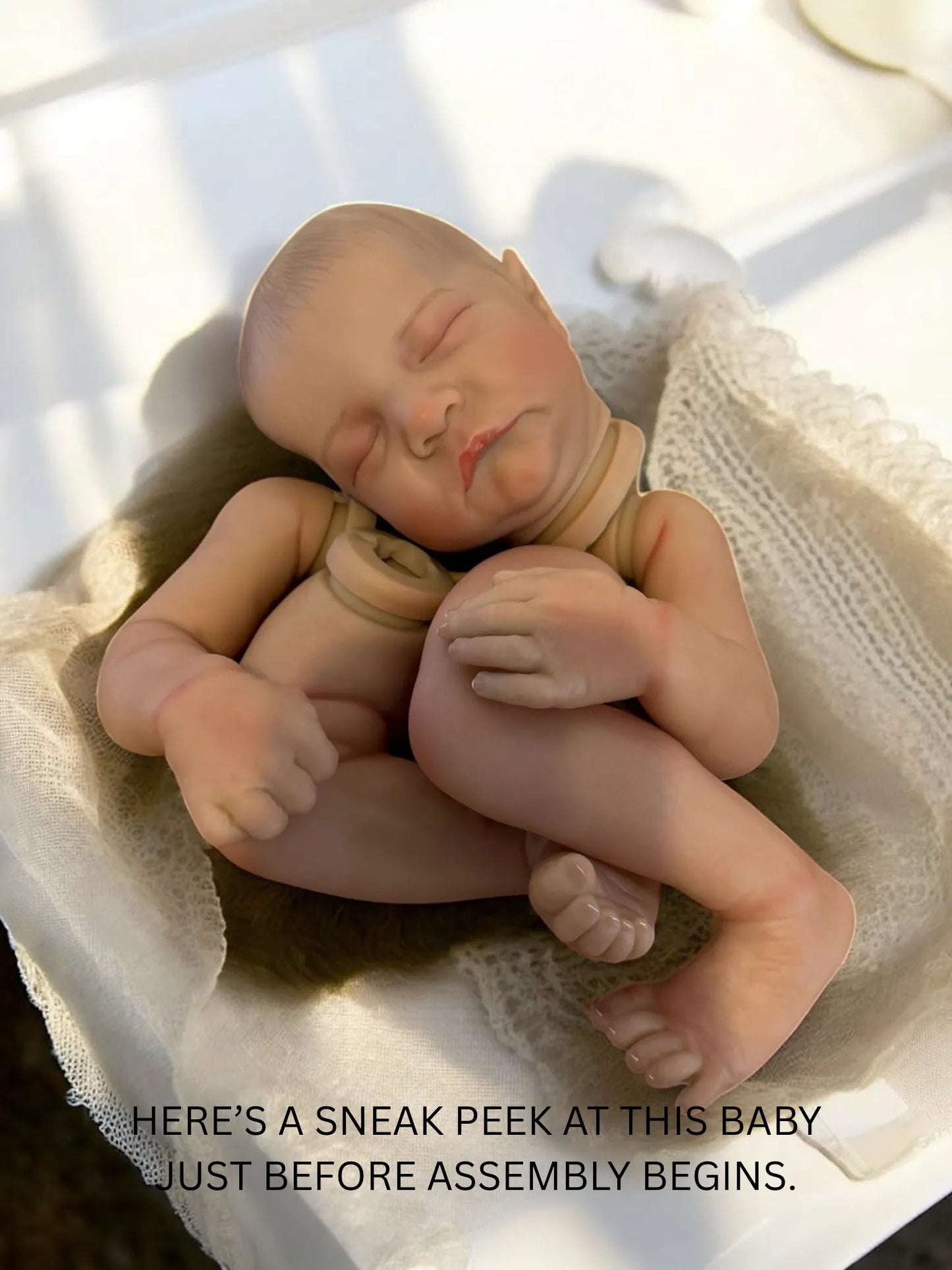 Logan – Closed Eyed Reborn Baby Doll | Realistic Newborn Boy – Crafted with Care in the UK