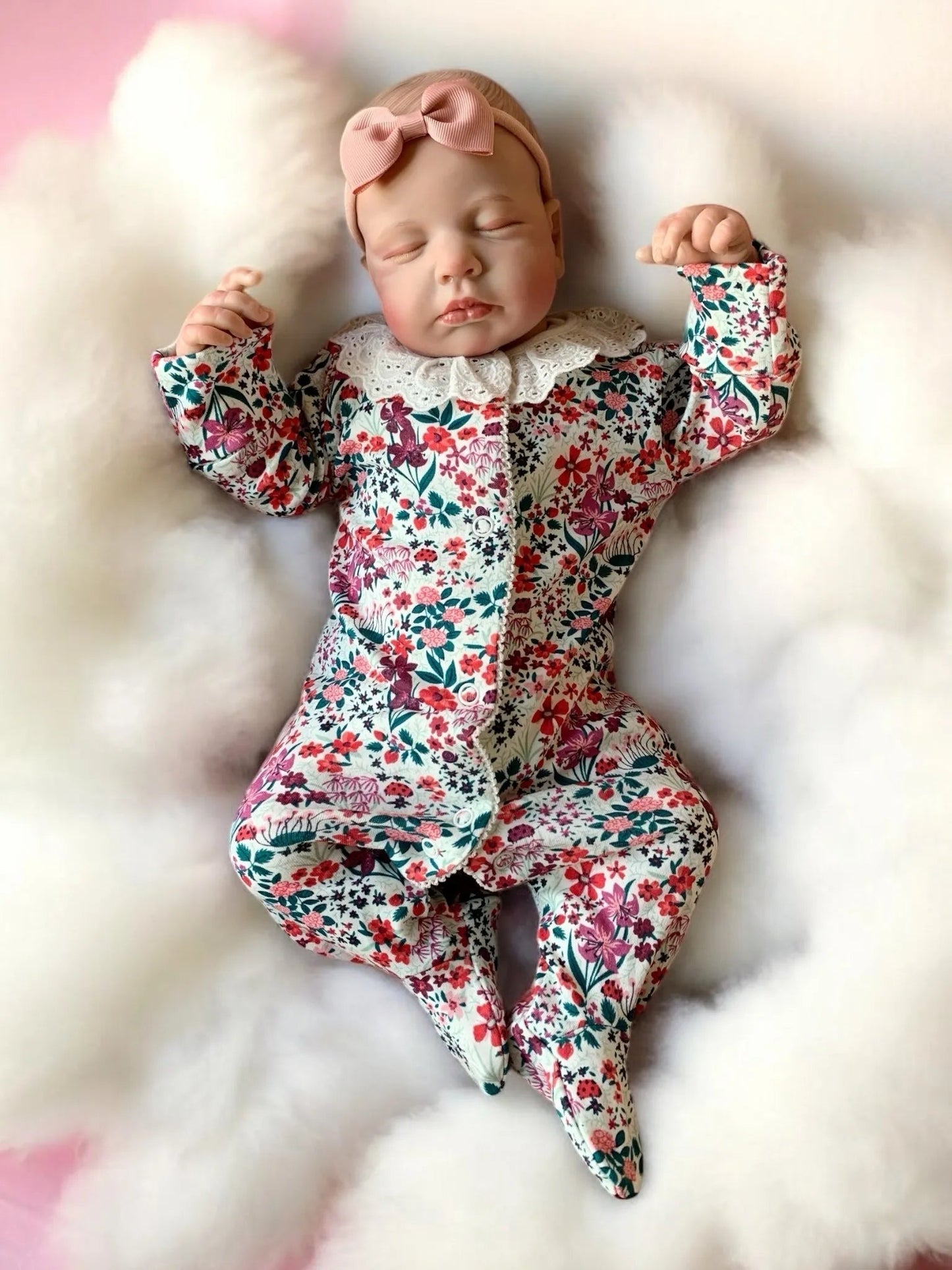 Layla – Realistic Closed-Eyed Reborn Baby Girl Doll | Handcrafted Newborn from the UK