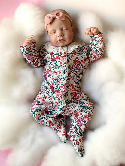 Layla – Realistic Closed-Eyed Reborn Baby Girl Doll | Handcrafted Newborn from the UK