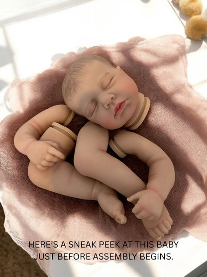 Layla – Realistic Closed-Eyed Reborn Baby Girl Doll | Handcrafted Newborn from the UK