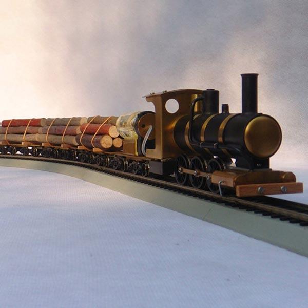 1:87 H0 Scale Live Steam Locomotive Model Train Engine with Steam Engine Boiler Fuel Tank