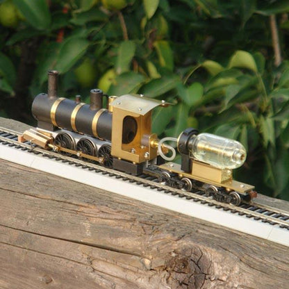 1:87 H0 Scale Live Steam Locomotive Model Train Engine with Steam Engine Boiler Fuel Tank