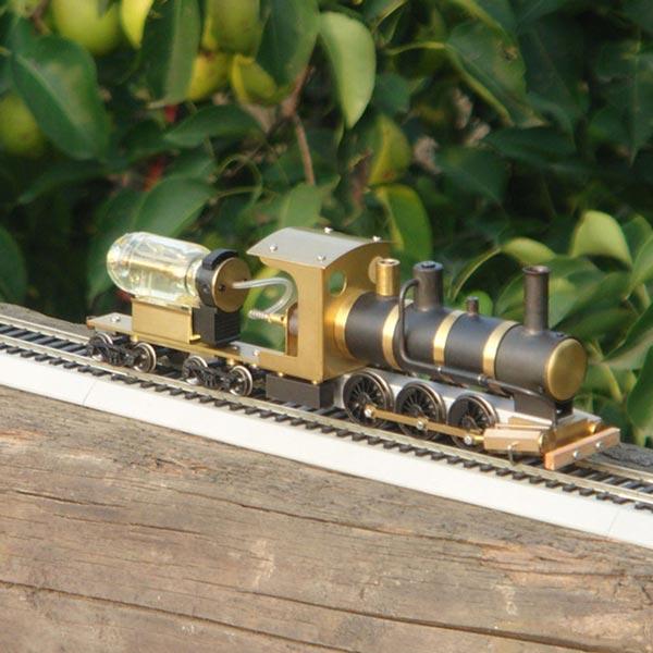 1:87 H0 Scale Live Steam Locomotive Model Train Engine with Steam Engine Boiler Fuel Tank