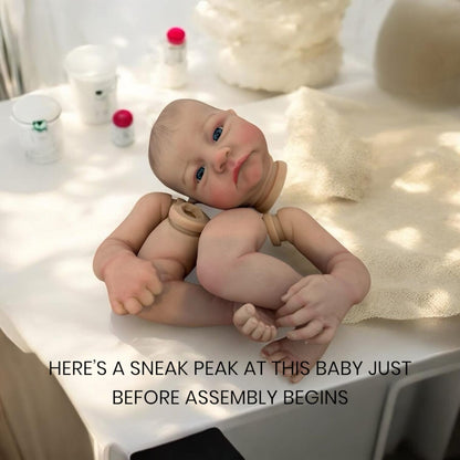 Luca – Open Eyed Reborn Baby Doll | Realistic Newborn Boy – Crafted with Care in the UK