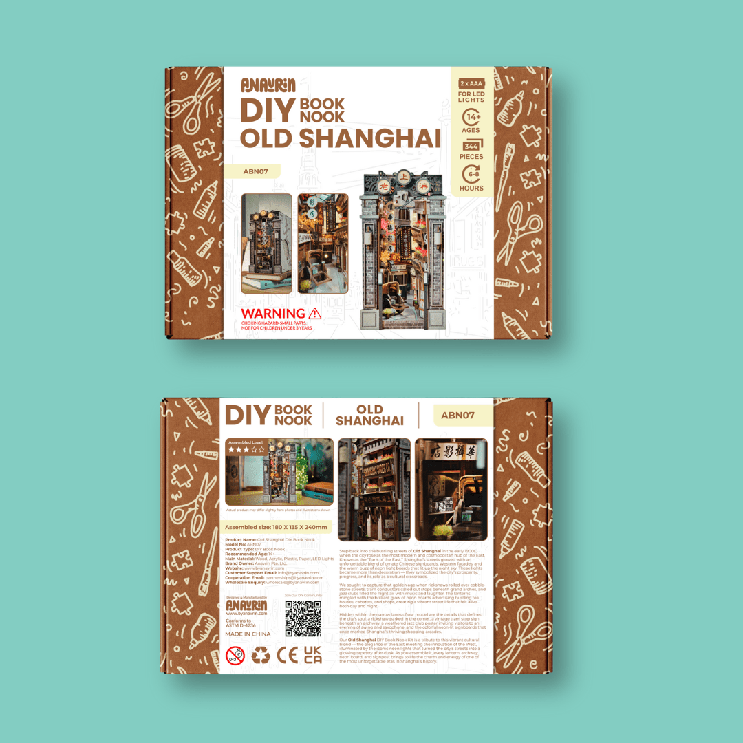 Old Shanghai Book Nook Kit | Christmas Holiday Exclusive