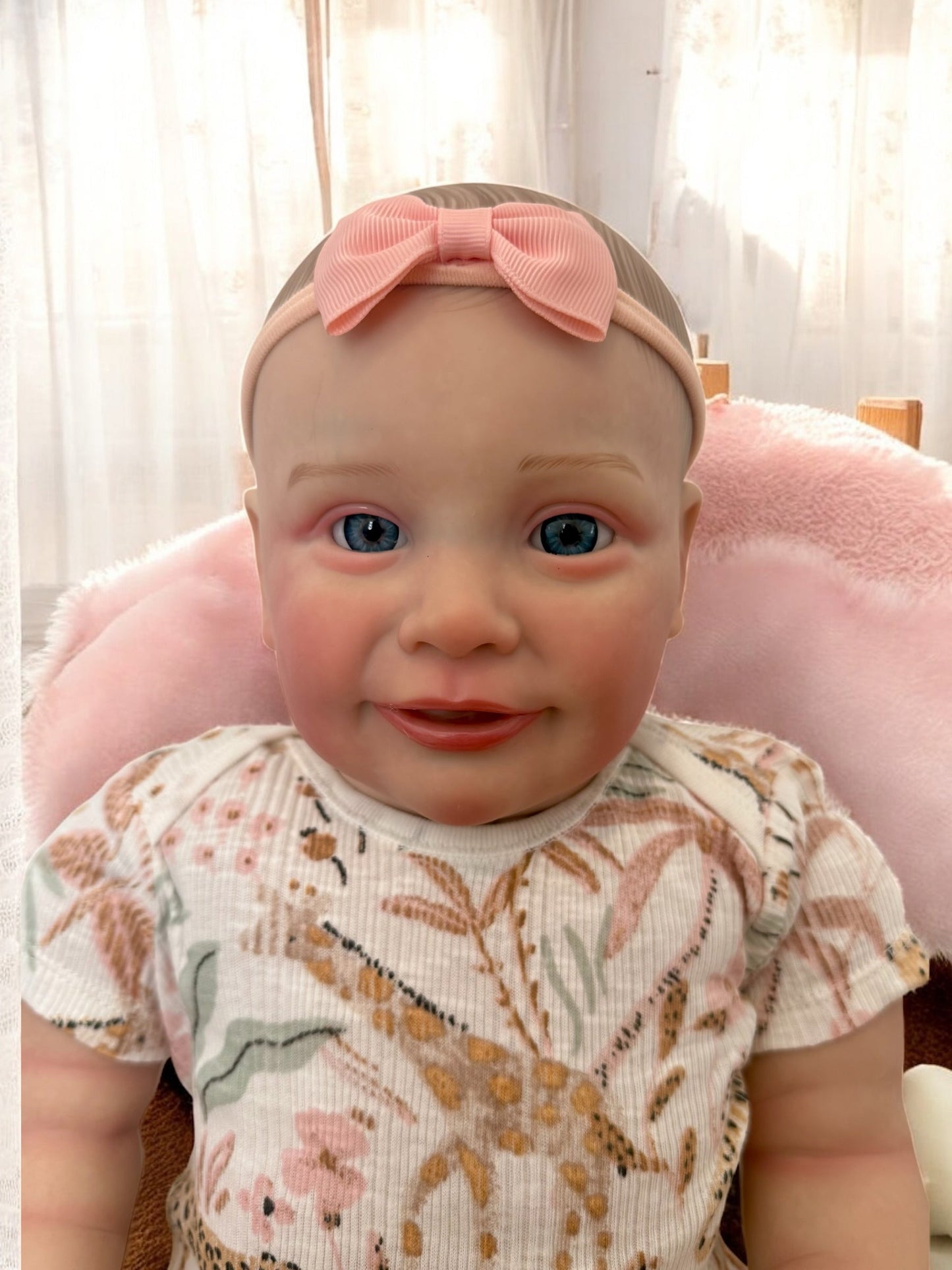 Posie – Open Eyed Standing Reborn Toddler Doll | Realistic Awake Girl – Crafted with Care in the UK
