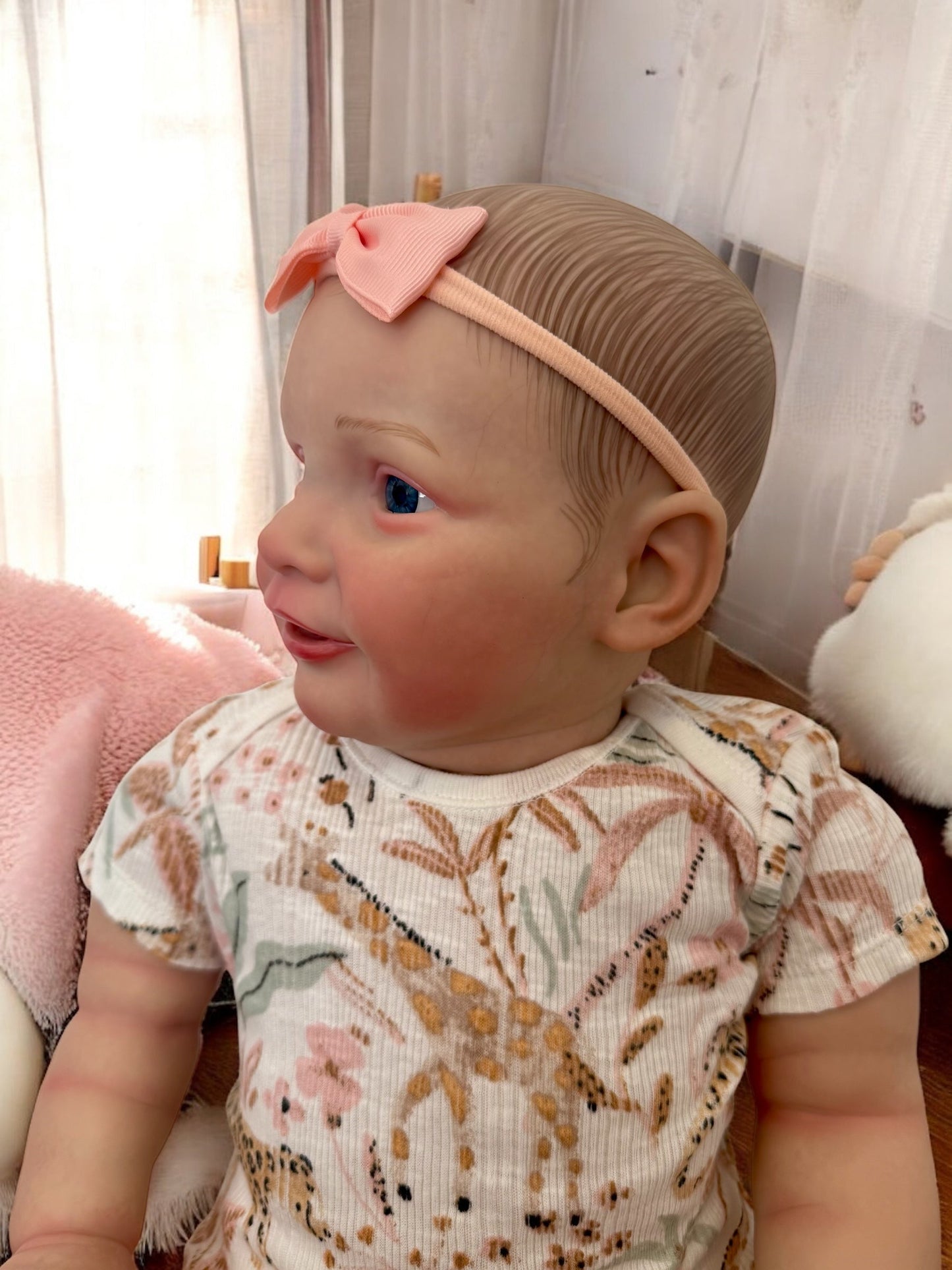Posie – Open Eyed Standing Reborn Toddler Doll | Realistic Awake Girl – Crafted with Care in the UK