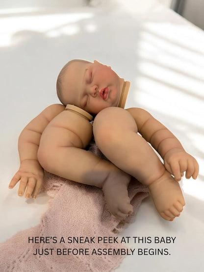 Scarlett – Closed Eyed Reborn Toddler Doll | Realistic Sleeping Girl – Crafted with Care in the UK