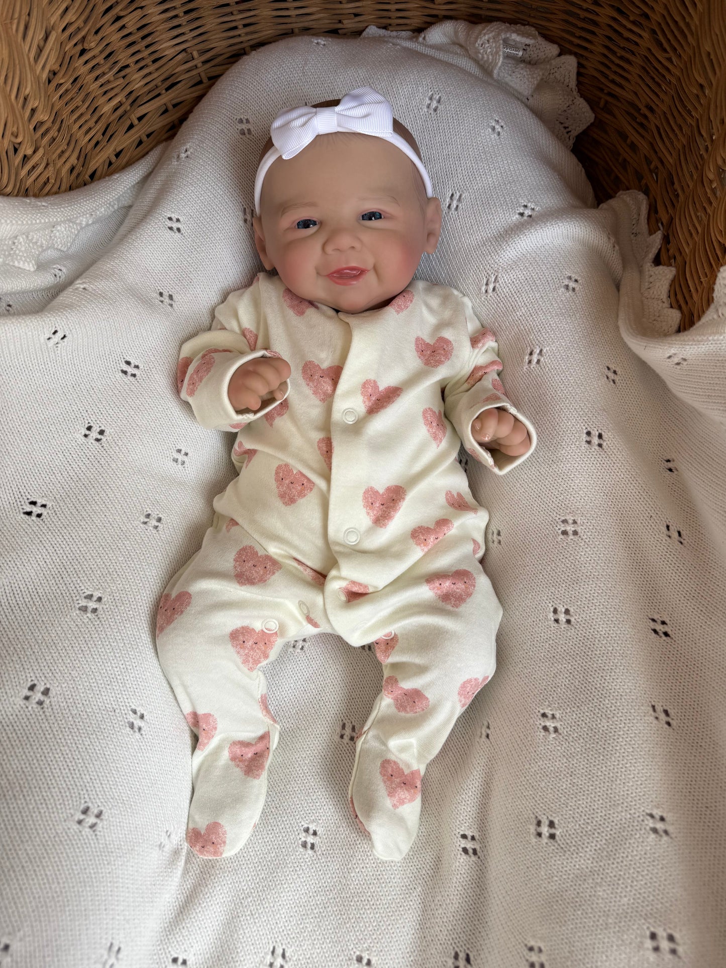 Violet – Open Eyed Reborn Baby Doll | Realistic Newborn Girl – Crafted with Care in the UK