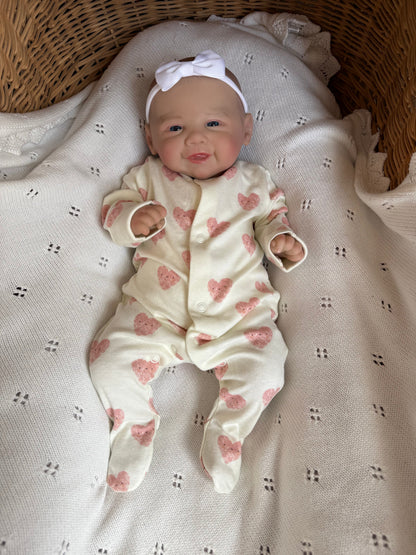 Violet – Open Eyed Reborn Baby Doll | Realistic Newborn Girl – Crafted with Care in the UK