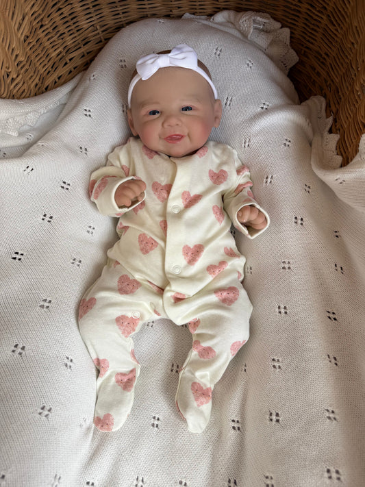 Violet – Open Eyed Reborn Baby Doll | Realistic Newborn Girl – Crafted with Care in the UK