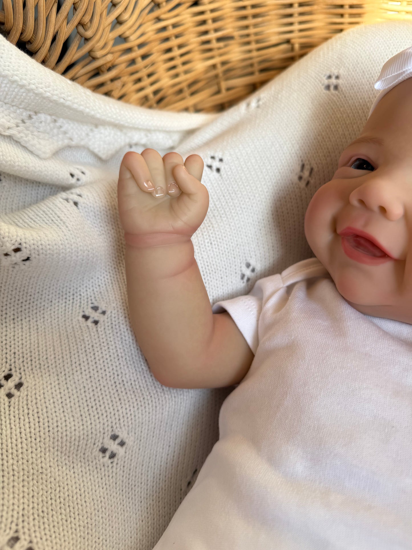 Violet – Open Eyed Reborn Baby Doll | Realistic Newborn Girl – Crafted with Care in the UK