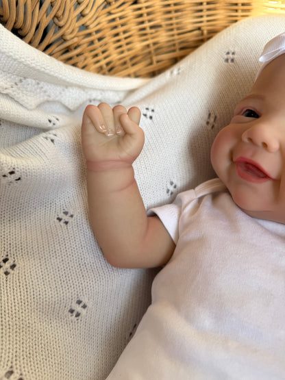 Violet – Open Eyed Reborn Baby Doll | Realistic Newborn Girl – Crafted with Care in the UK