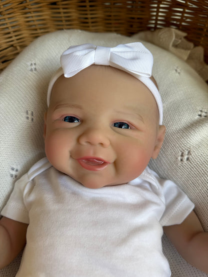 Violet – Open Eyed Reborn Baby Doll | Realistic Newborn Girl – Crafted with Care in the UK