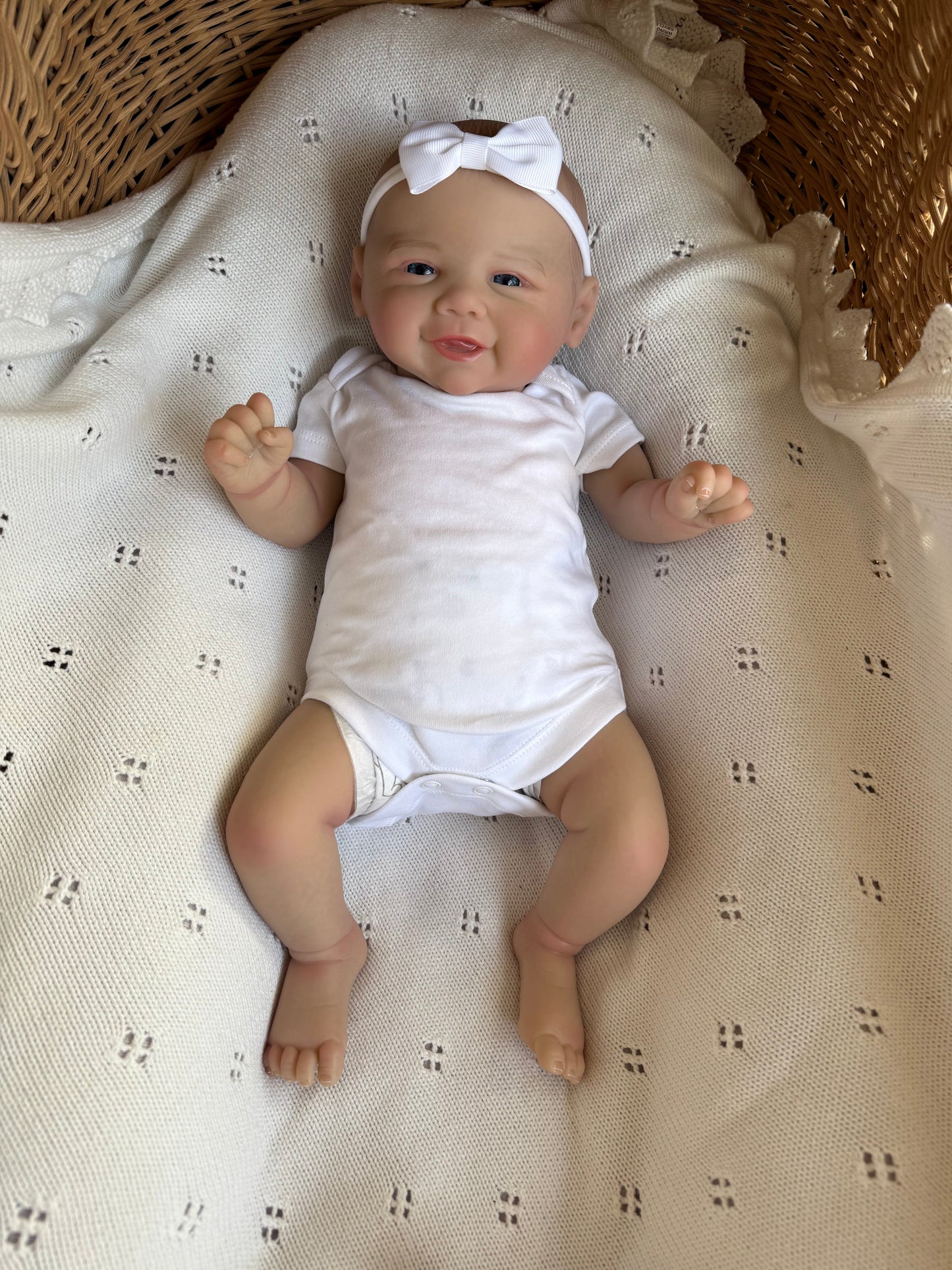 Violet – Open Eyed Reborn Baby Doll | Realistic Newborn Girl – Crafted with Care in the UK