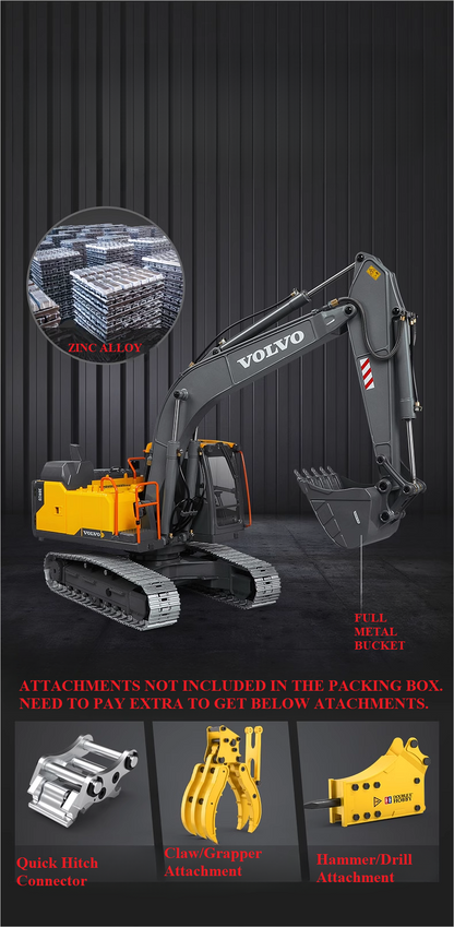 DOUBLE E VOLVO E111 HYDRAULIC RC Excavator (2025 Model)