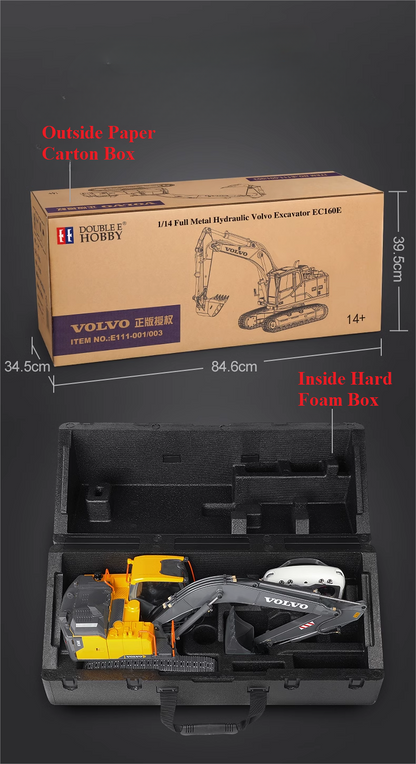 DOUBLE E VOLVO E111 HYDRAULIC RC Excavator (2025 Model)