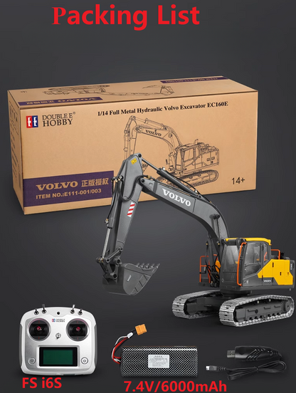 DOUBLE E VOLVO E111 HYDRAULIC RC Excavator (2025 Model)