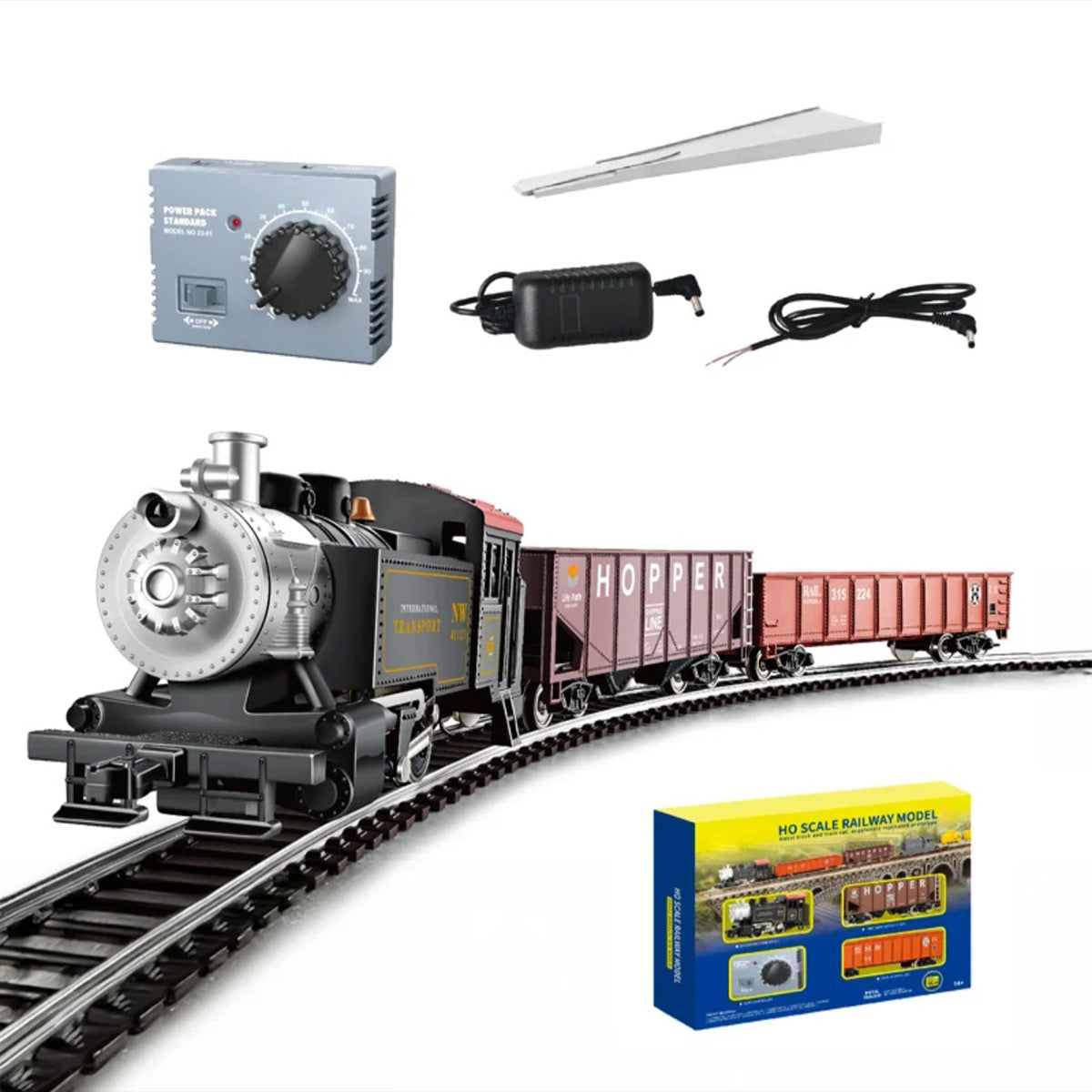 1/87 HO Scale British 0-4-0 Alloy Powered Steam Railway Model