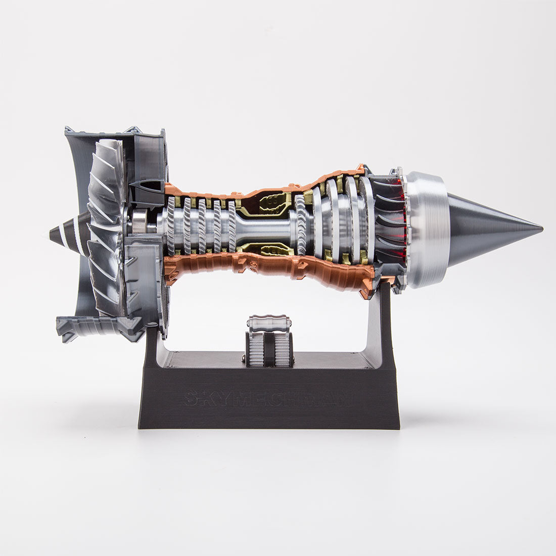 SKYMECH TR900 DIY Functional Turbofan Aero Aircraft Engine 3D Printed Assembly Model Dynamic KIT Version