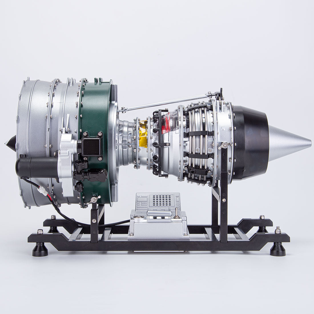 Turbofan Engine Model Kit that Works - Build Your Own Turbofan Engine - TECHING 1/10 Full Metal Dual-Spool Turbofan Engine Aircraft Jet Engine Model 1000+Pcs