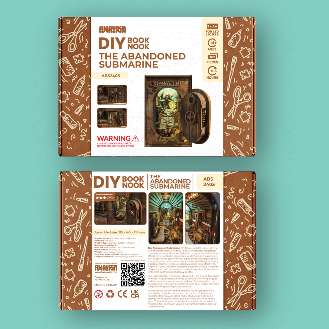 The Abandoned Submarine Book Nook Kit