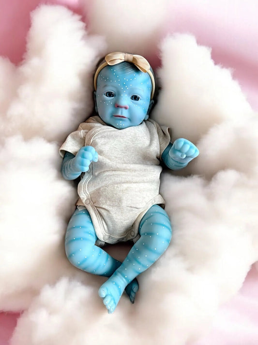 Kiri – Fantasy Open-Eyed Reborn Baby Doll | Avatar-Inspired Newborn Girl – Crafted with Care in the UK