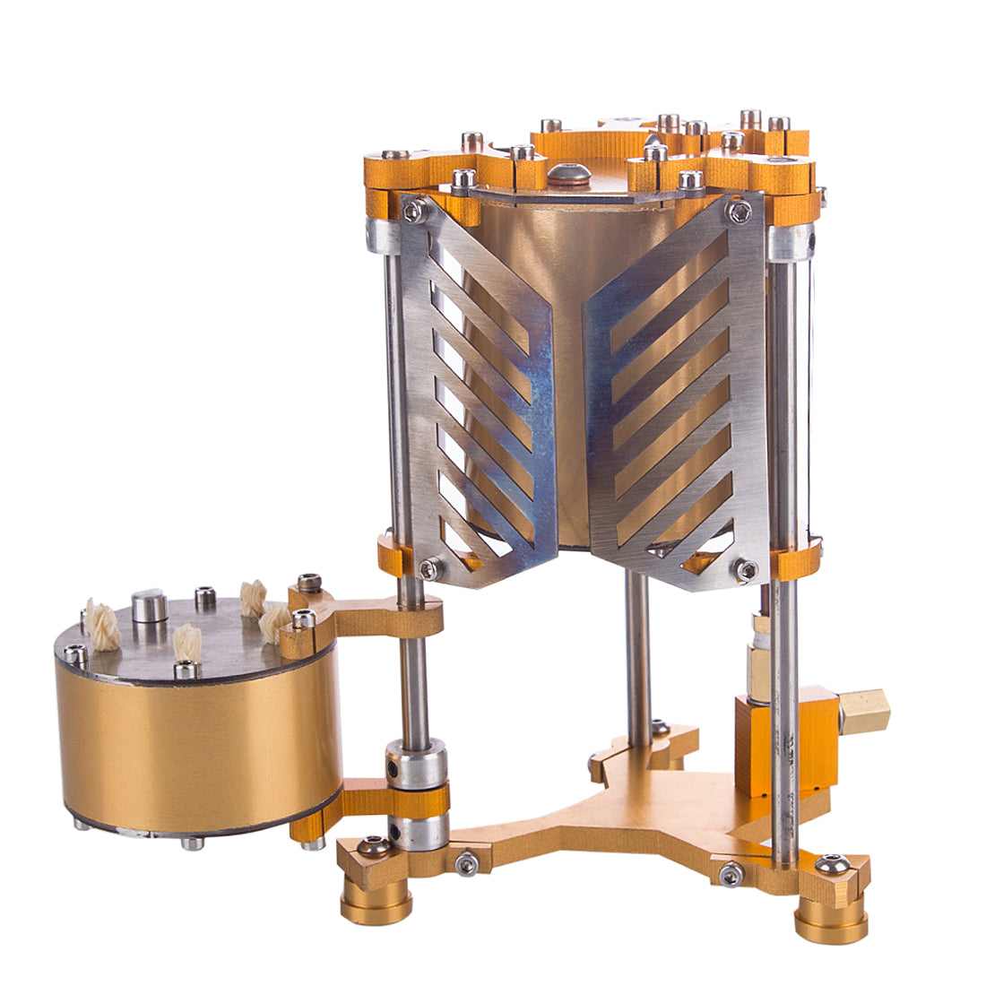ENJOMOR Watt Steam Engine Reactor Model Steam Pump with Boiler Generator Scientific Educational Toys for Desktop Decor