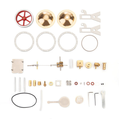ENJOMOR DIY Assembly Steam Engine Kit Retro Vertical with Spherical Boiler DIY KIT