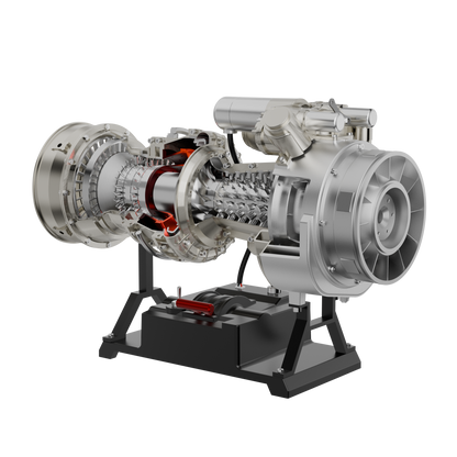 T700 Turboshaft Engine Model Kit that Works - Build Your Own Turboshaft Engine - TECHING 1/4 Metal Simulation Electric Military Helicopter Turboshaft Engine Model DM136