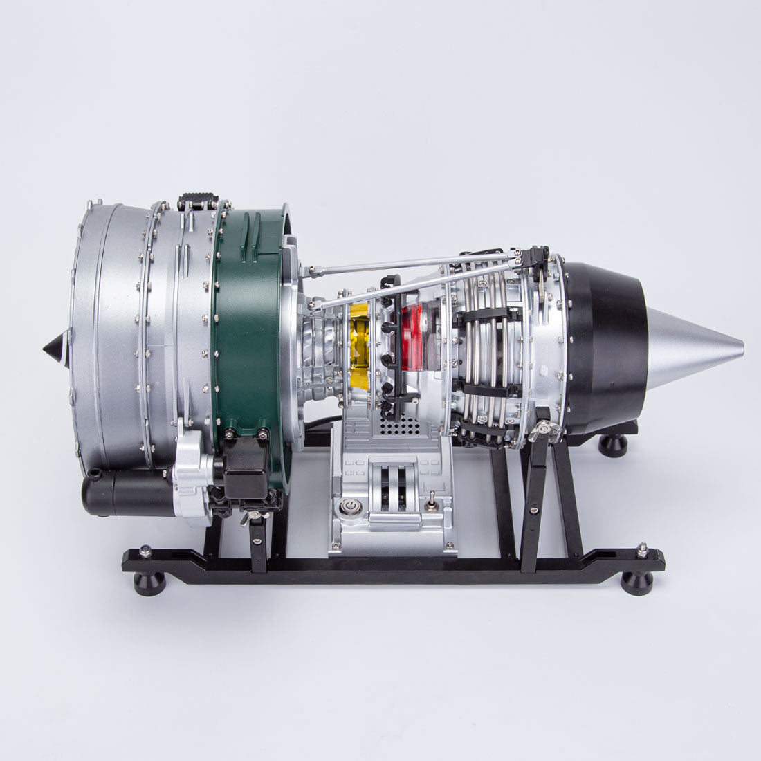 Turbofan Engine Model Kit that Works - Build Your Own Turbofan Engine - TECHING 1/10 Full Metal Dual-Spool Turbofan Engine Aircraft Jet Engine Model 1000+Pcs
