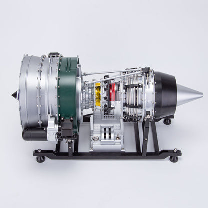 Turbofan Engine Model Kit that Works - Build Your Own Turbofan Engine - TECHING 1/10 Full Metal Dual-Spool Turbofan Engine Aircraft Jet Engine Model 1000+Pcs