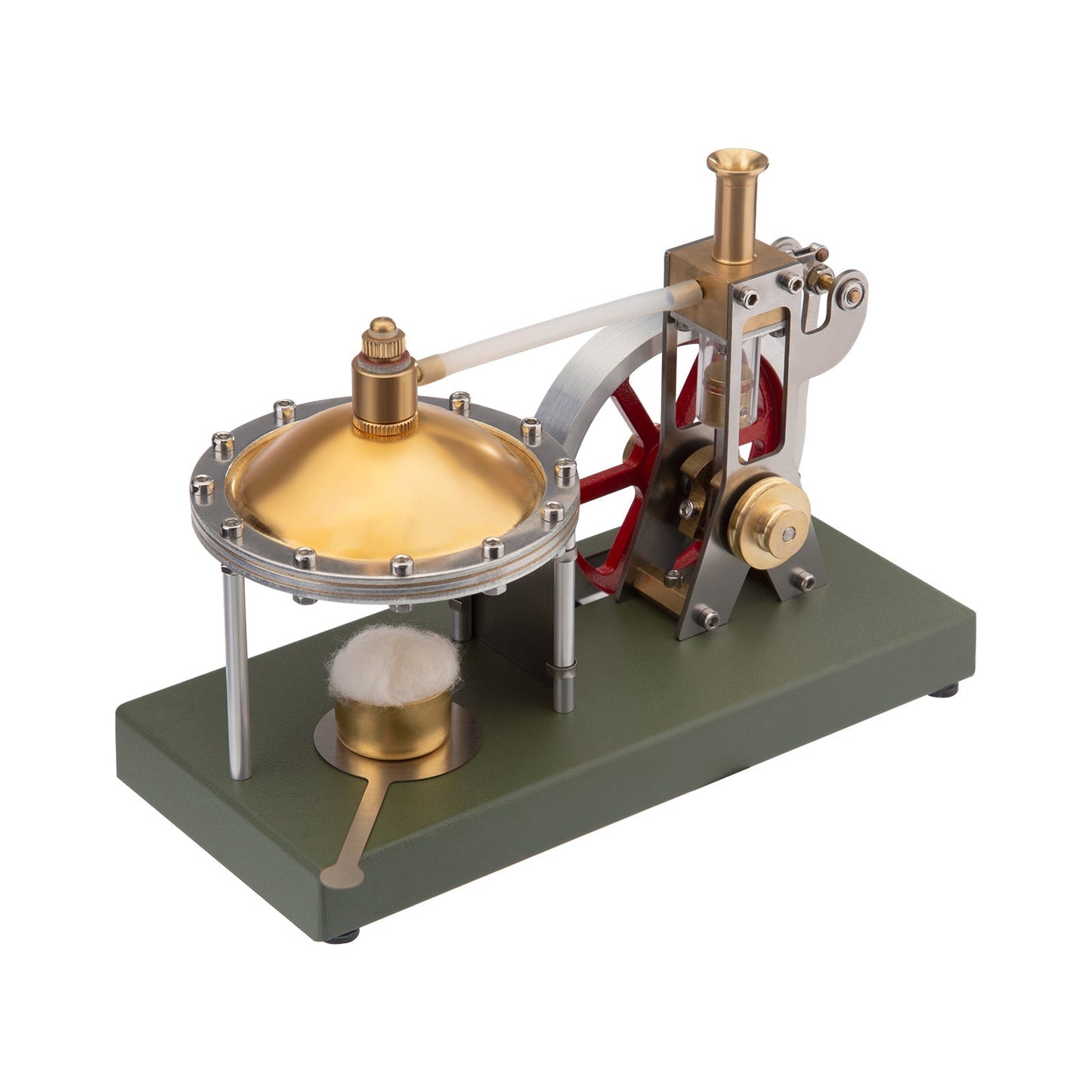 ENJOMOR DIY Assembly Steam Engine Kit Retro Vertical with Spherical Boiler DIY KIT